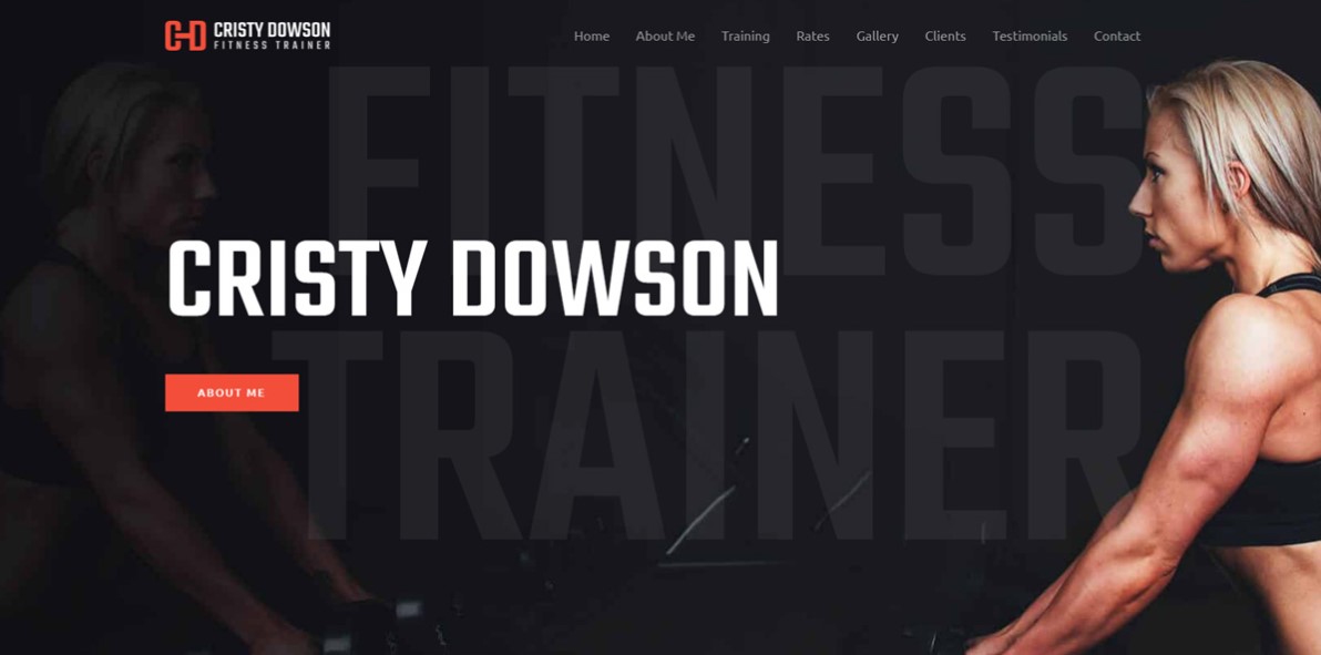 Entrenador de acondicionamiento físico personal - Astra One Page WordPress Tema