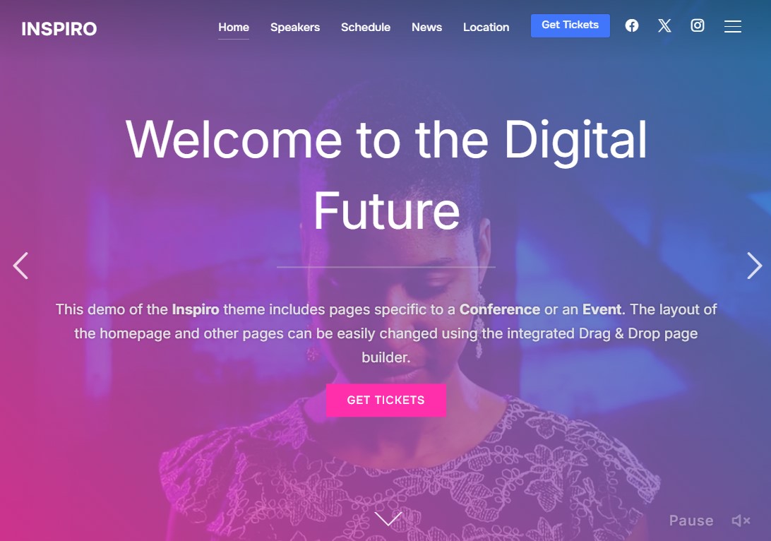 Tema de WordPress de inspiro