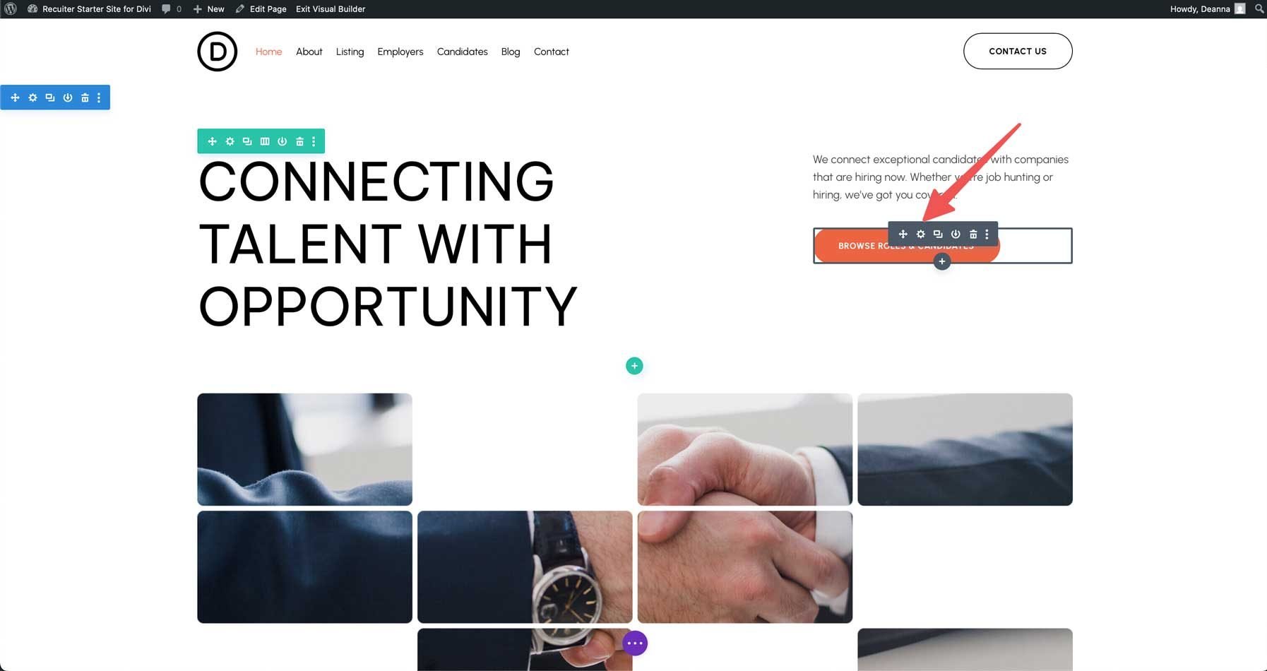 Recruiter Starter Site pentru Divi