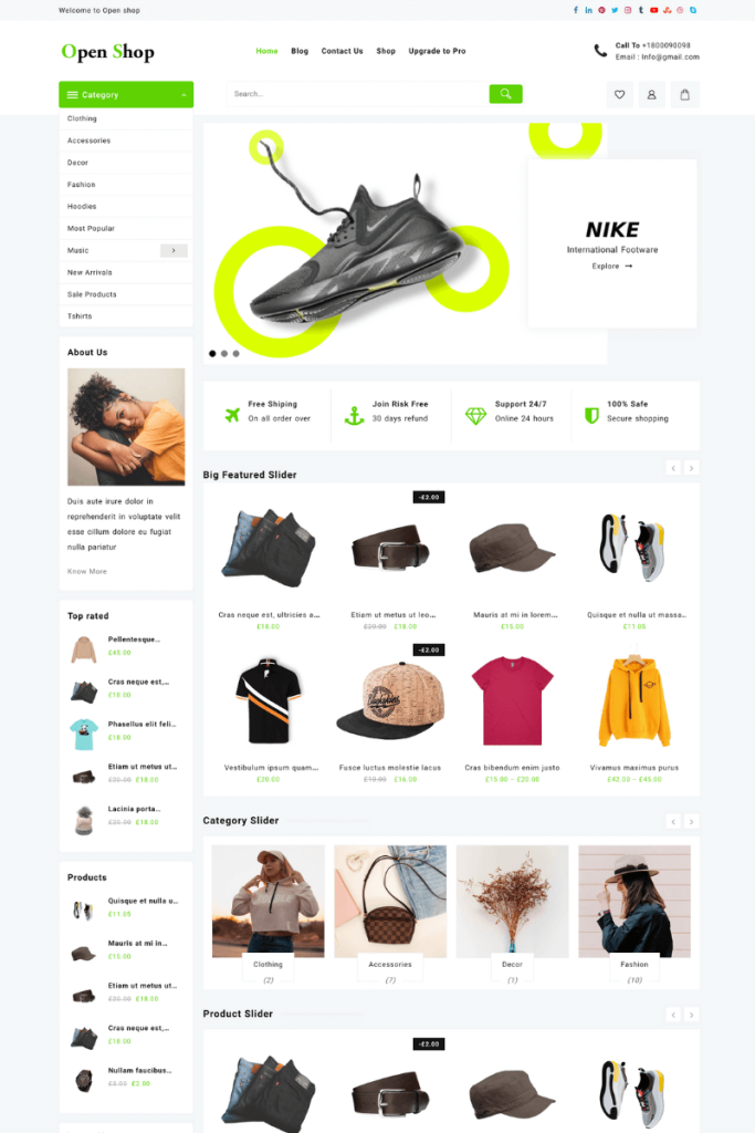 8 ทางเลือกธีม Kadence ที่ดีที่สุดสำหรับ WordPress ในปี 2025 4 openshop free 323
