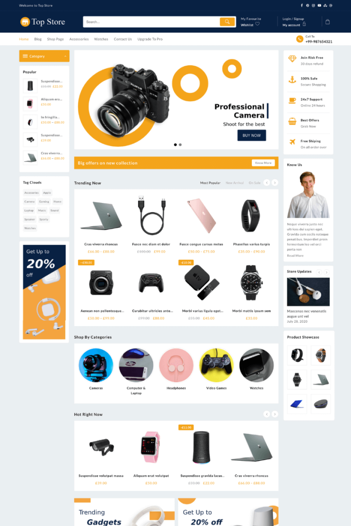 8 ทางเลือกธีม Kadence ที่ดีที่สุดสำหรับ WordPress ในปี 2025 5 top store free temp 32