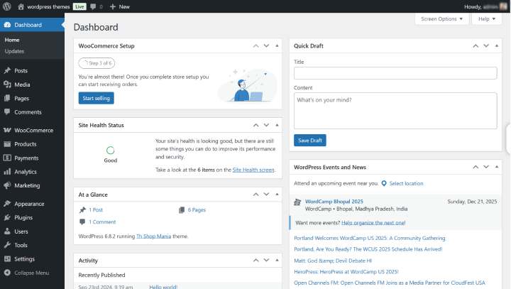 B2B WooCommerce?為什麼產品比較是必備功能2 dashboard