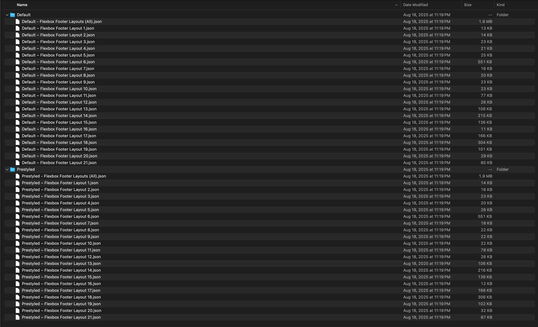 flexbox footers สำหรับ divi 5