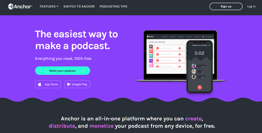 Podcasting ancorat