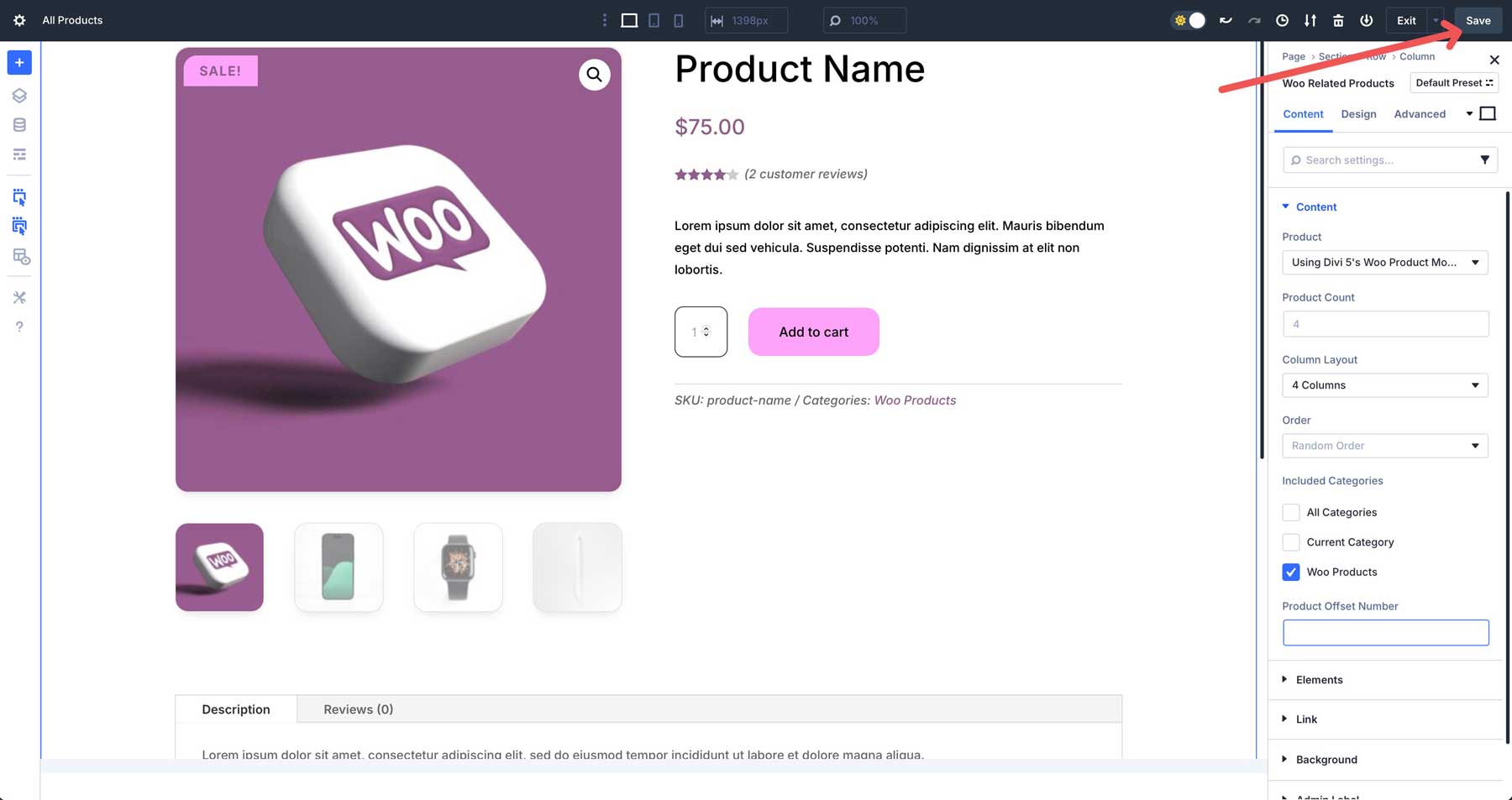 DIVI 5 WOO製品モジュール