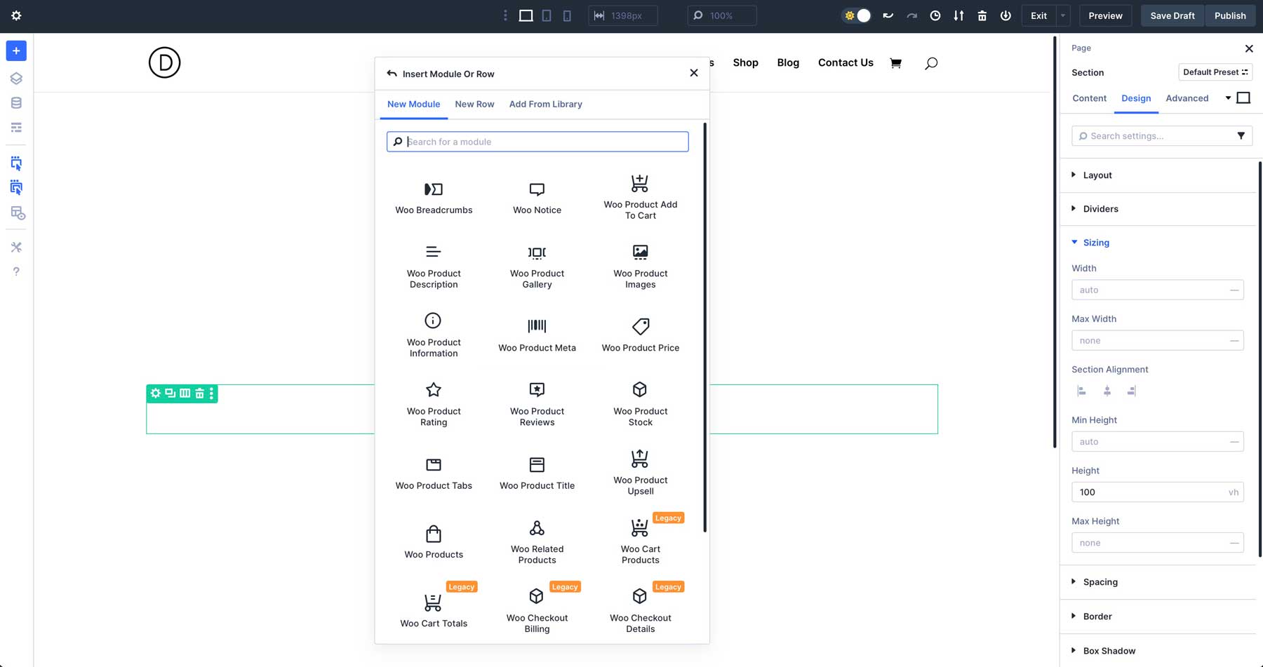 Divi 5の製品モジュール
