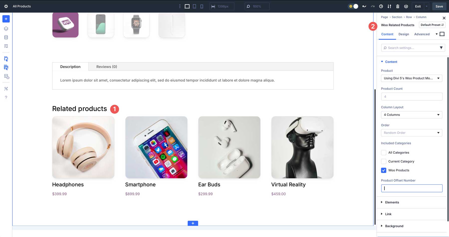 DIVI 5 WOO製品モジュール