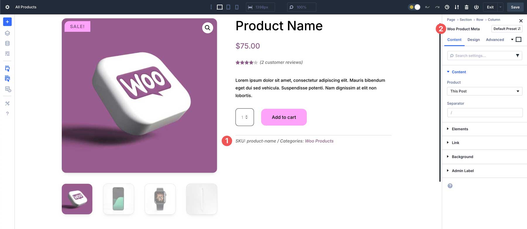 DIVI 5 WOO製品モジュール