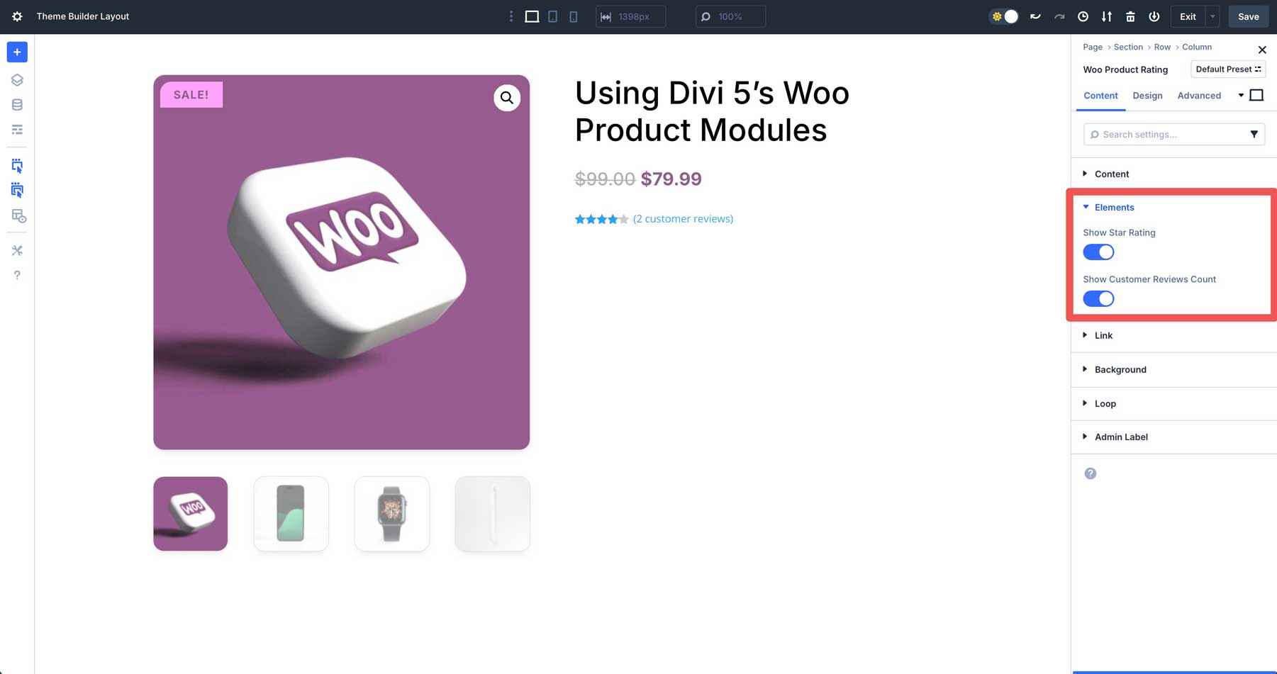 DIVI 5 WOO製品モジュール