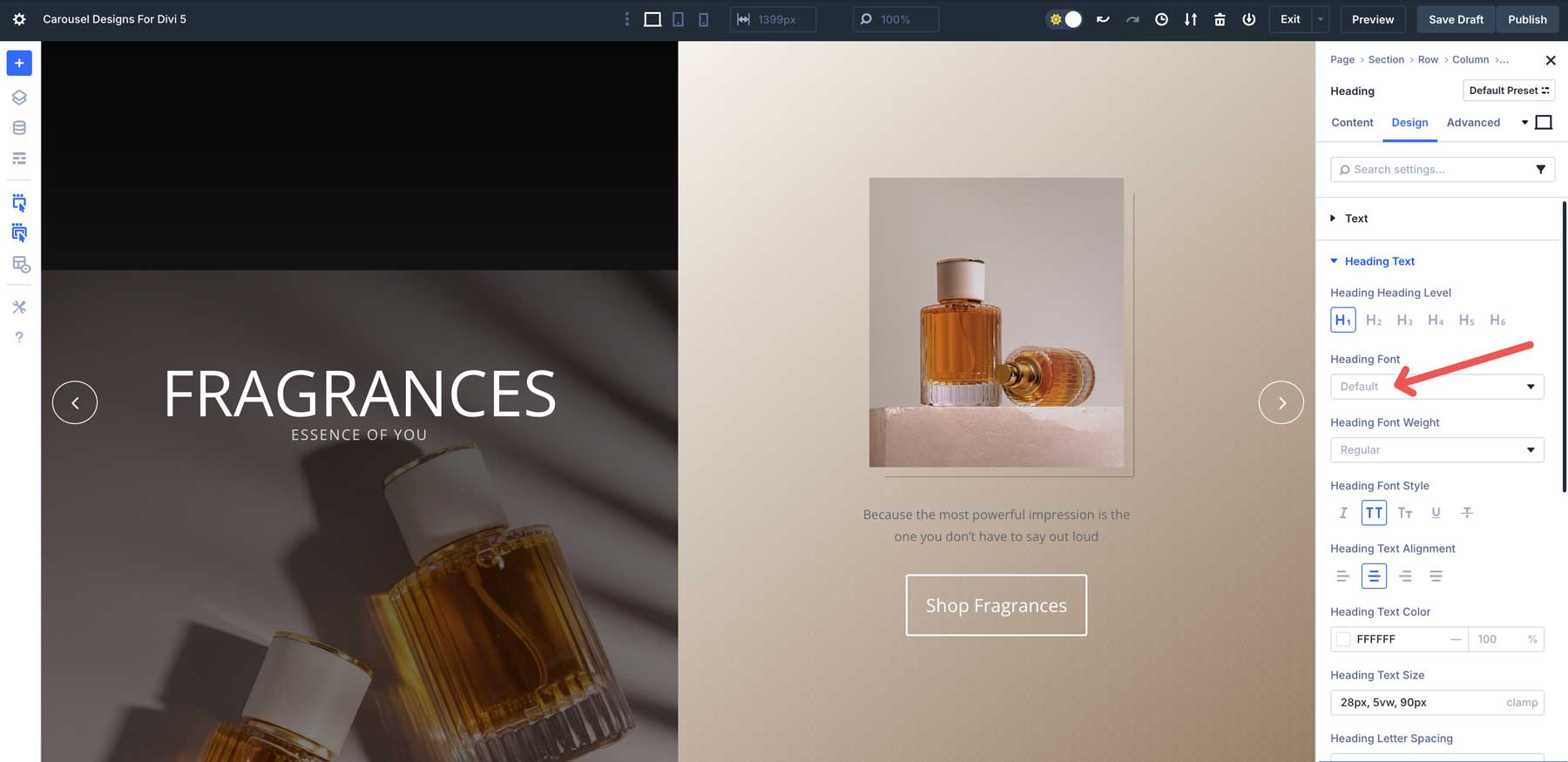 Divi 5のカルーセルデザイン