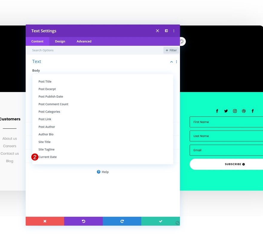 グローバルフッター