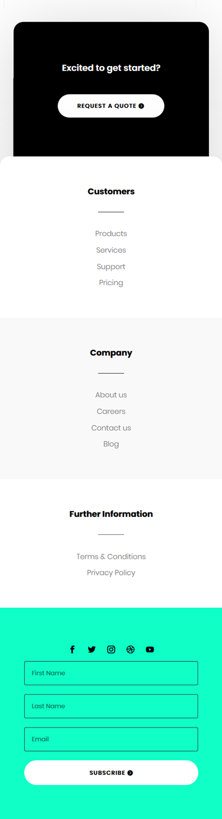 グローバルフッター