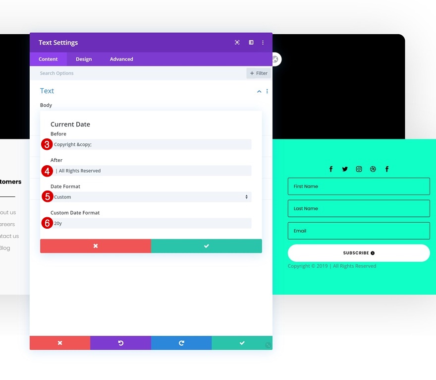 グローバルフッター