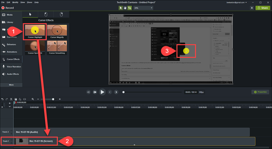 Camtasia 비디오 편집기