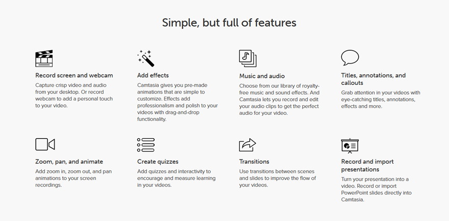 Camtasia 비디오 편집기