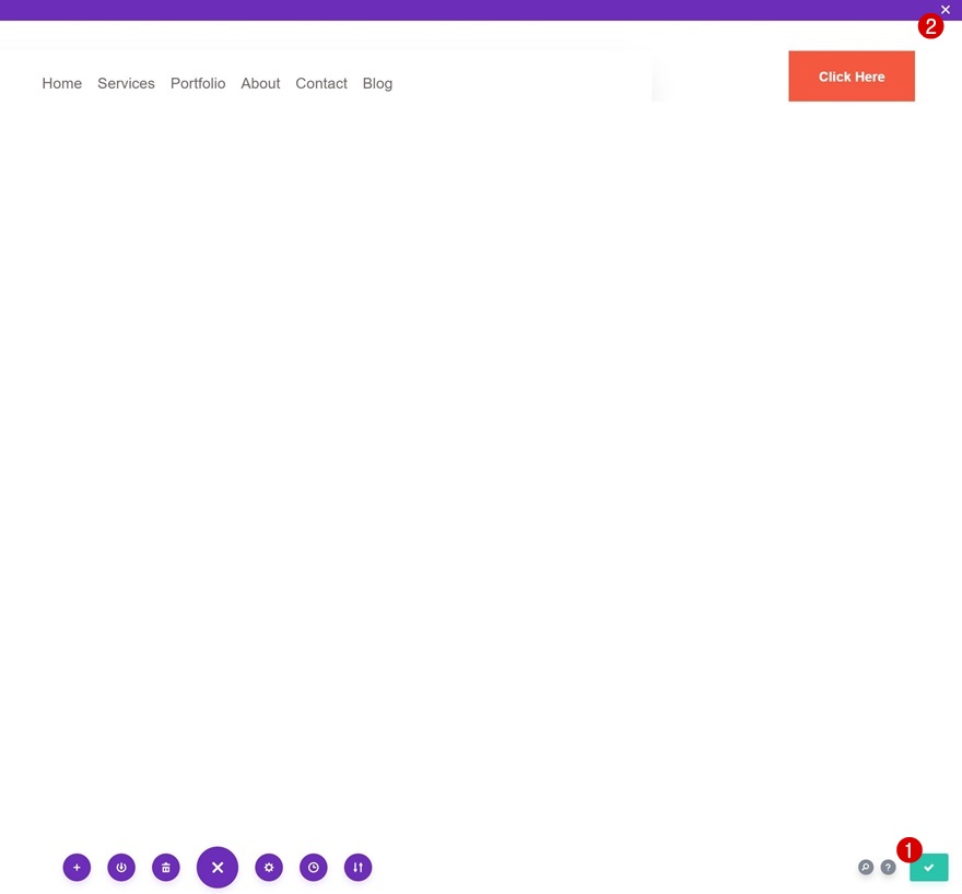 شريط القوائم العائم