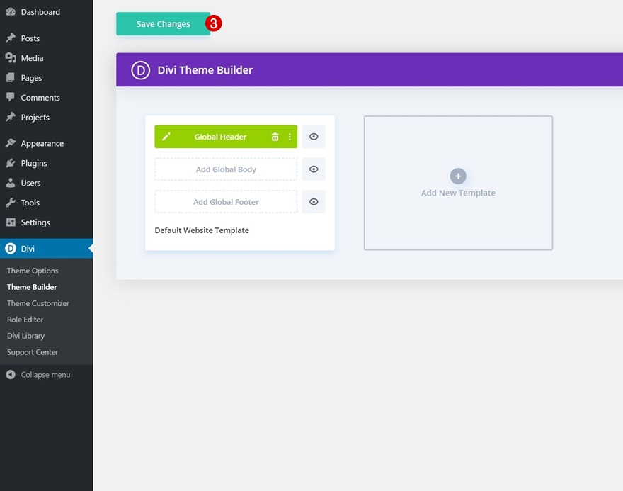 شريط القوائم العائم