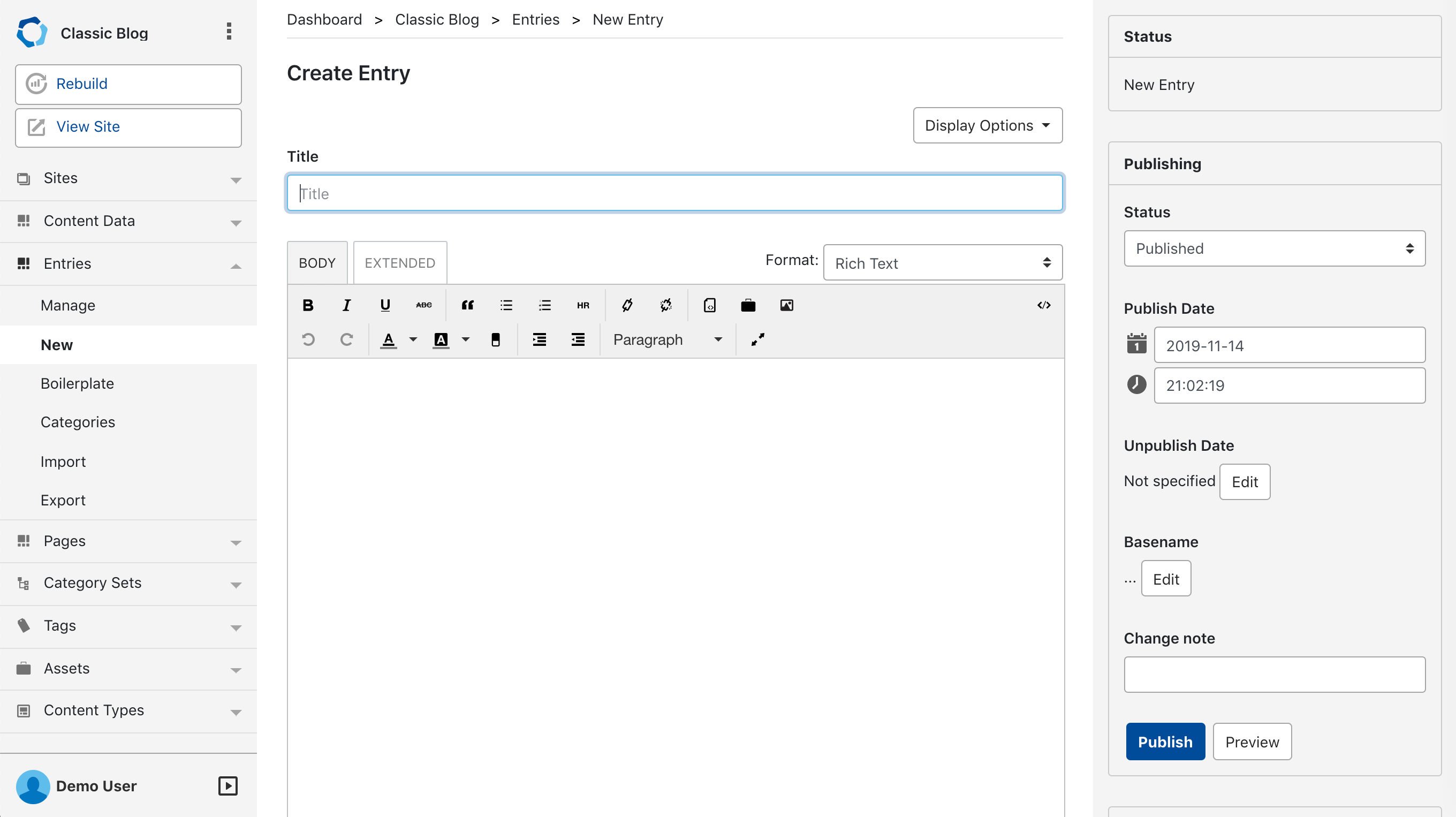 محرر Movable Type Entry.