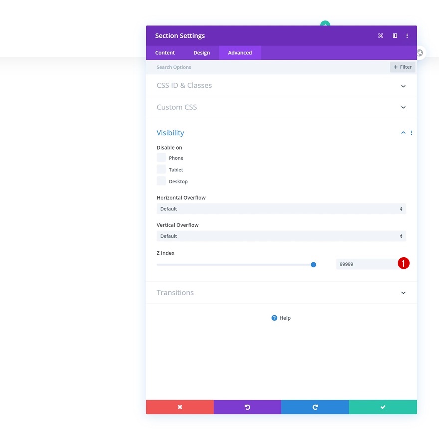 revelar cabeçalho global