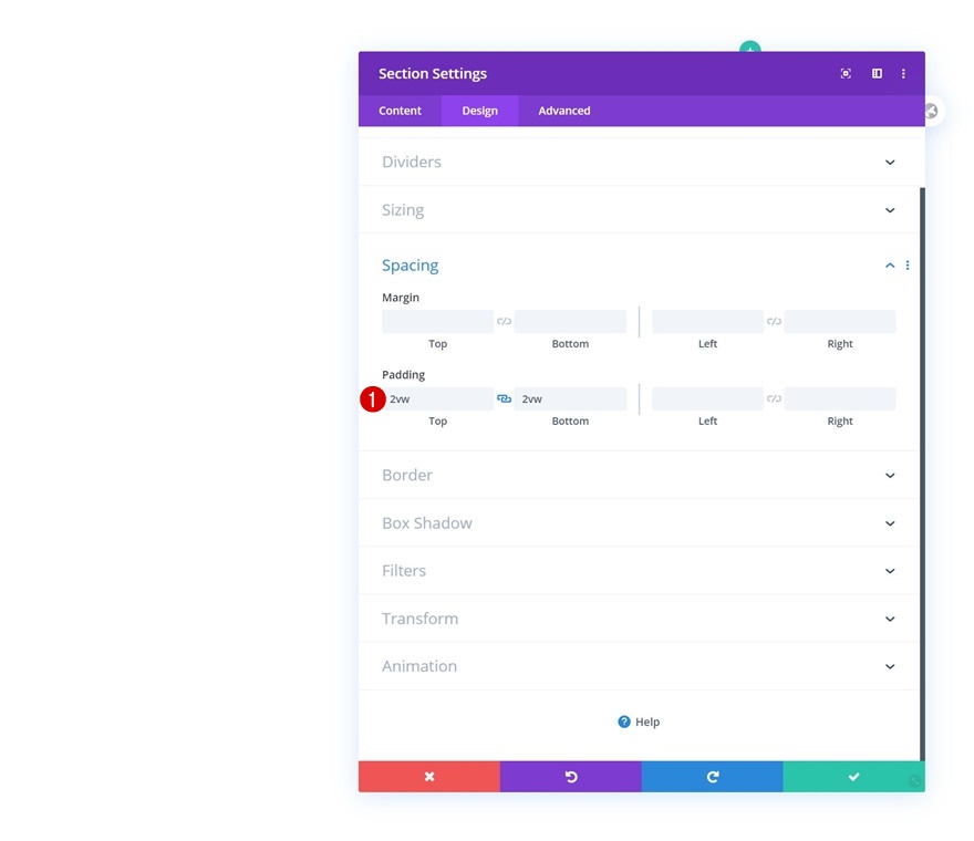 revelar cabeçalho global
