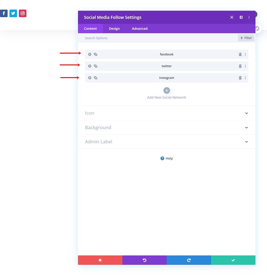 revelar cabeçalho global