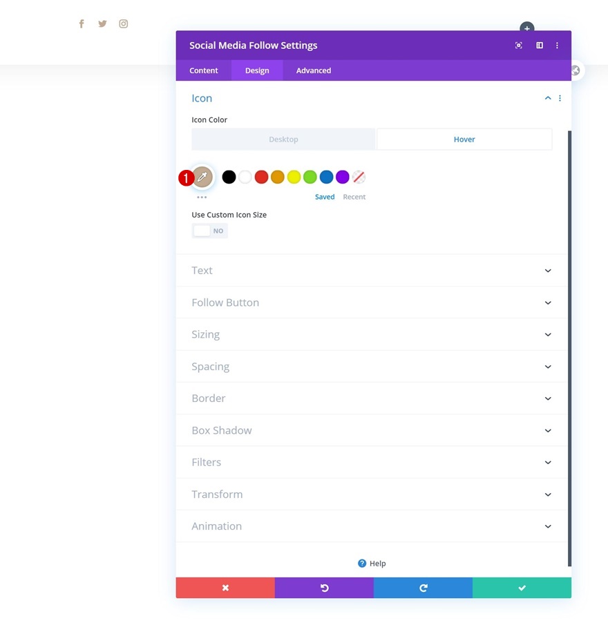 revelar cabeçalho global