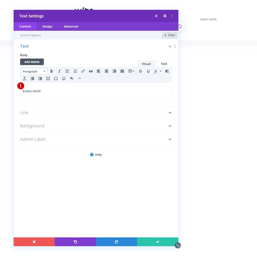 revelar cabeçalho global