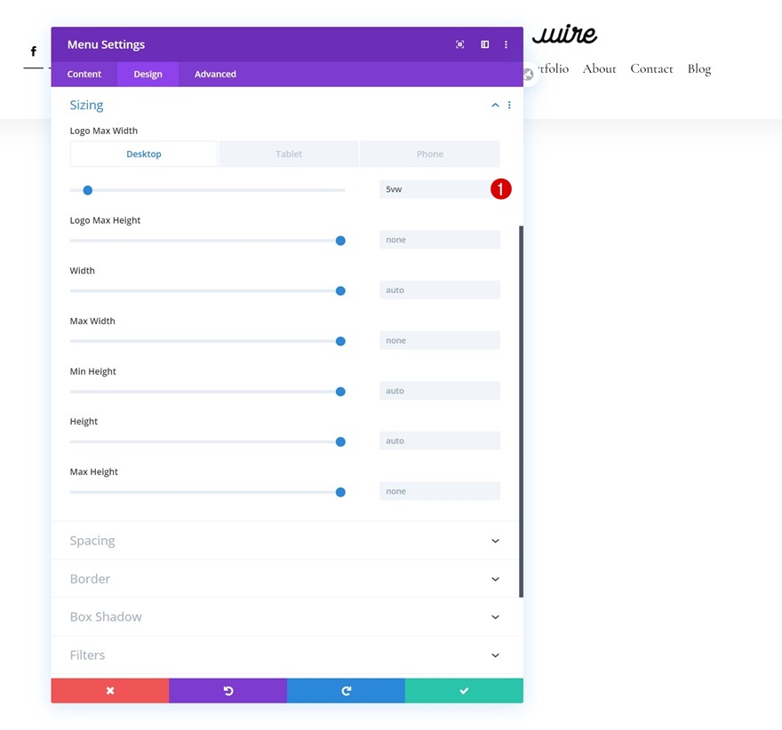 revelar cabeçalho global