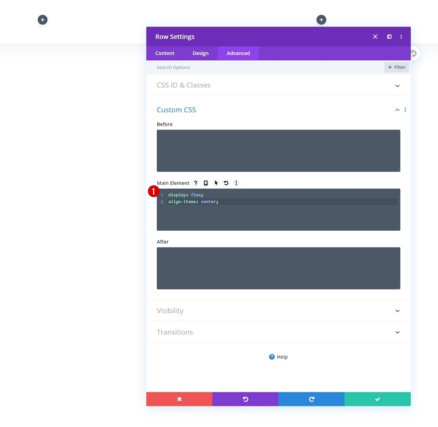 revelar cabeçalho global