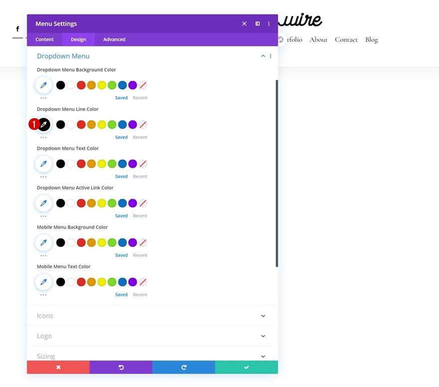 revelar cabeçalho global