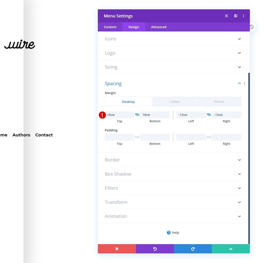 旋轉的全局標題