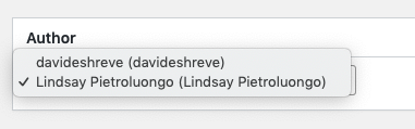 zmień autora WordPressa