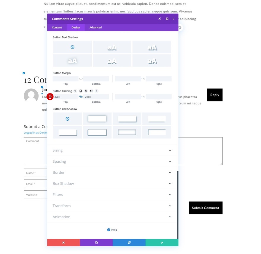 шаблон сообщения