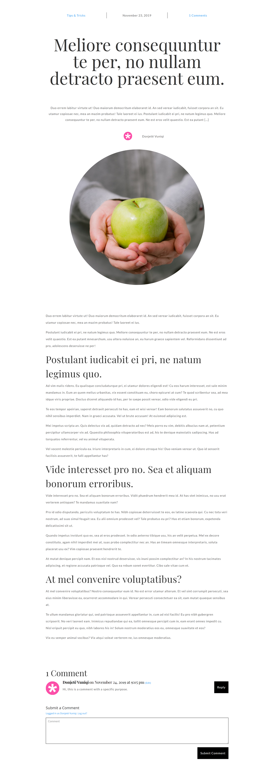 шаблон сообщения