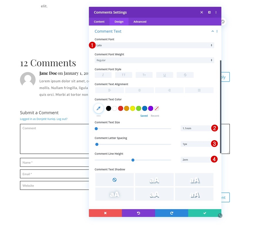 шаблон сообщения