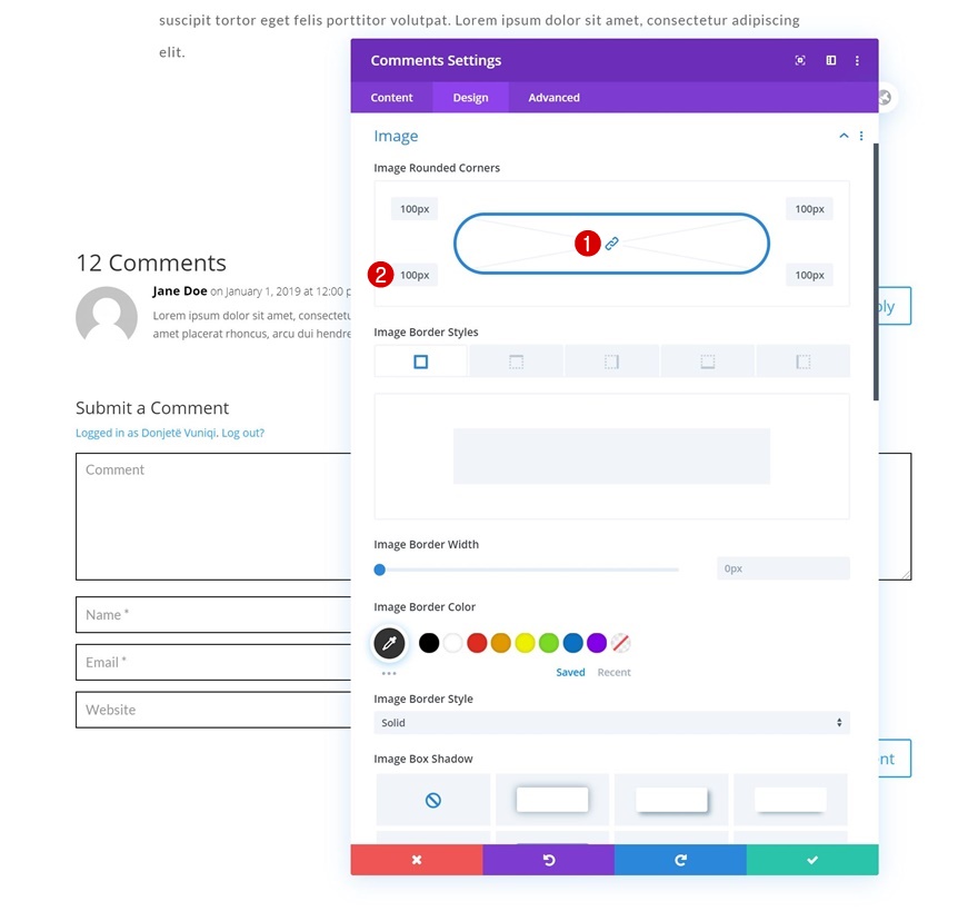шаблон сообщения