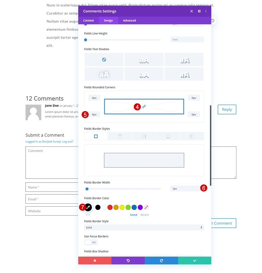 шаблон сообщения