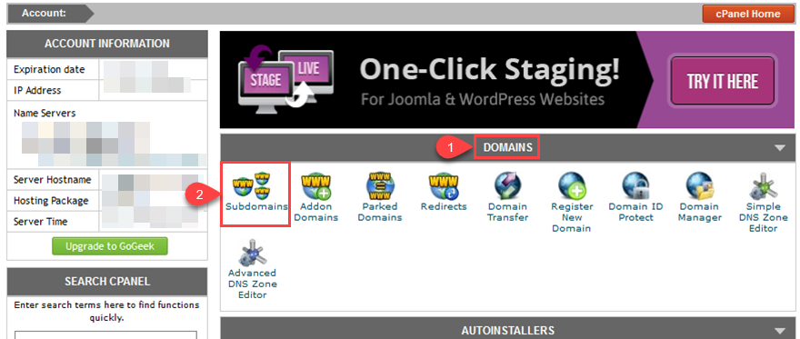 Qu'est-ce qu'un sous-domaine