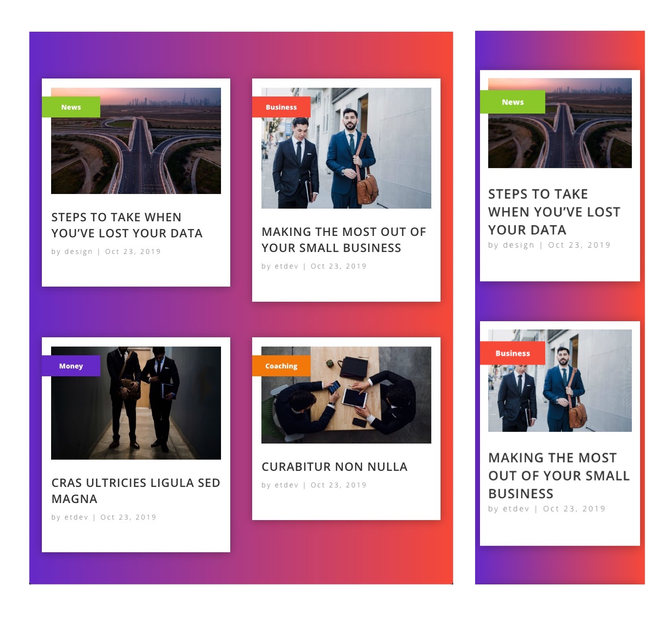 postagens recentes por categoria