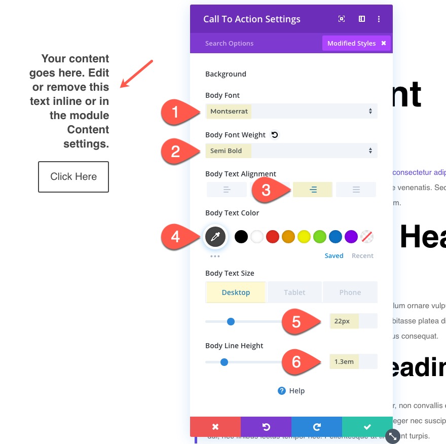 Прикрепленные призывы к действию на боковой панели