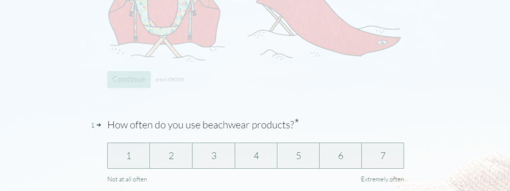 Um exemplo de pesquisa online.