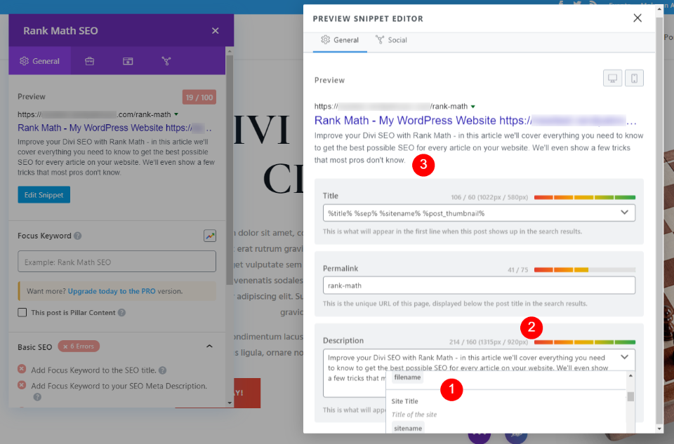 Descrição da Classificação Matemática