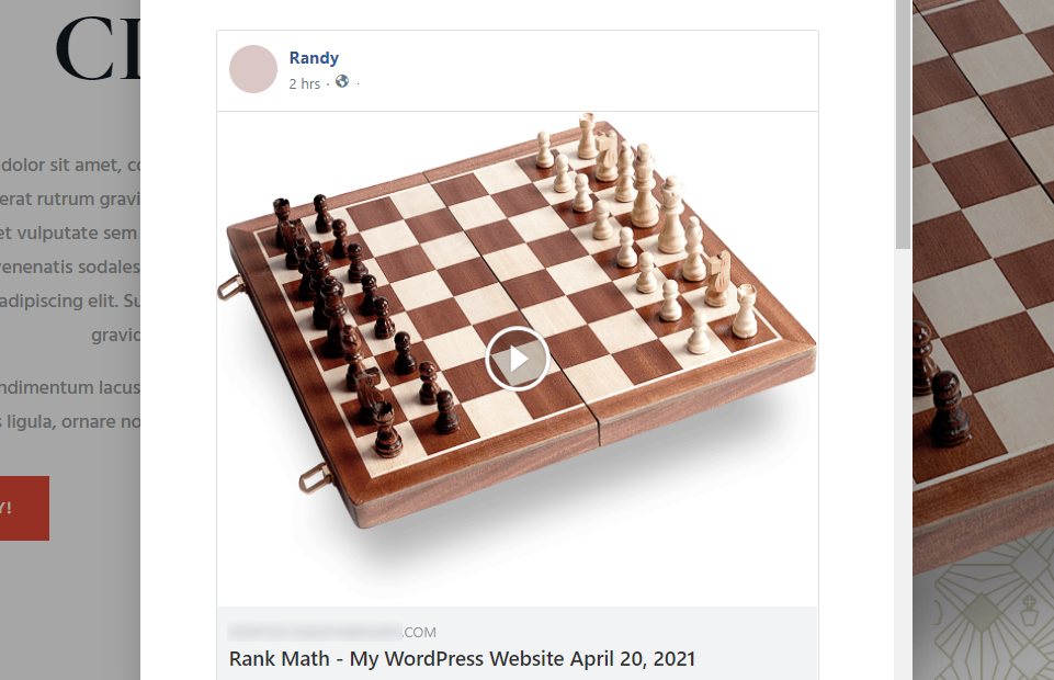 Pré-visualizar a aba social do fragmento