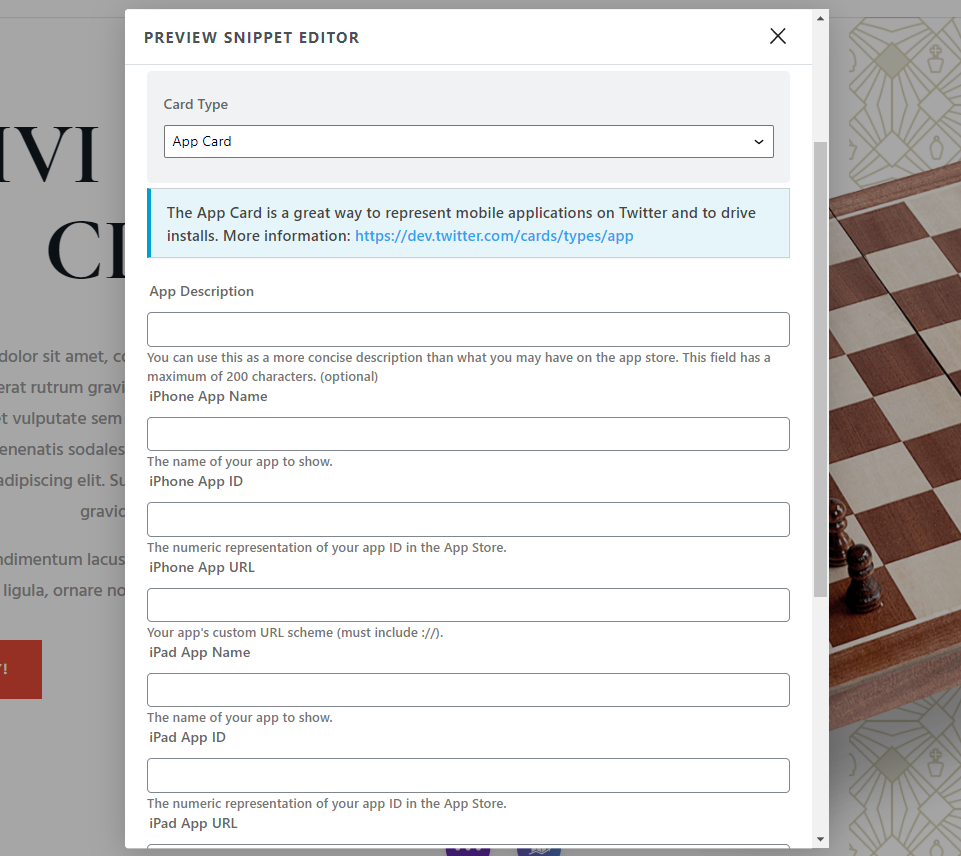 Pré-visualizar a aba social do fragmento