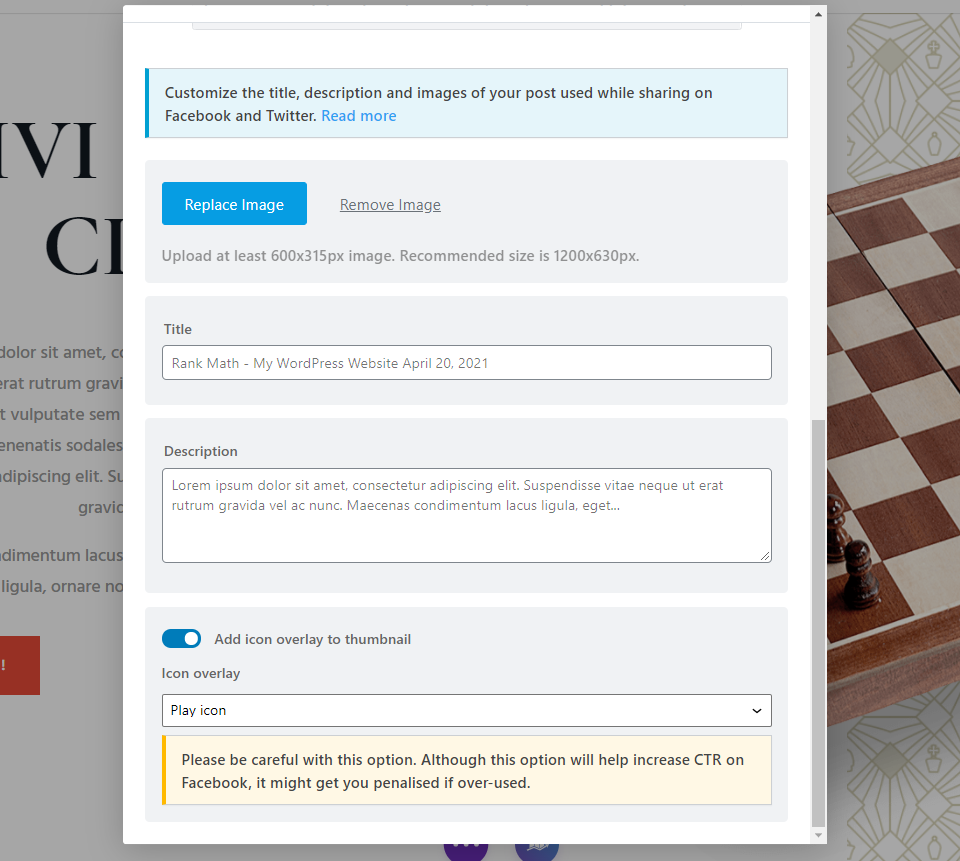 Pré-visualizar a aba social do fragmento