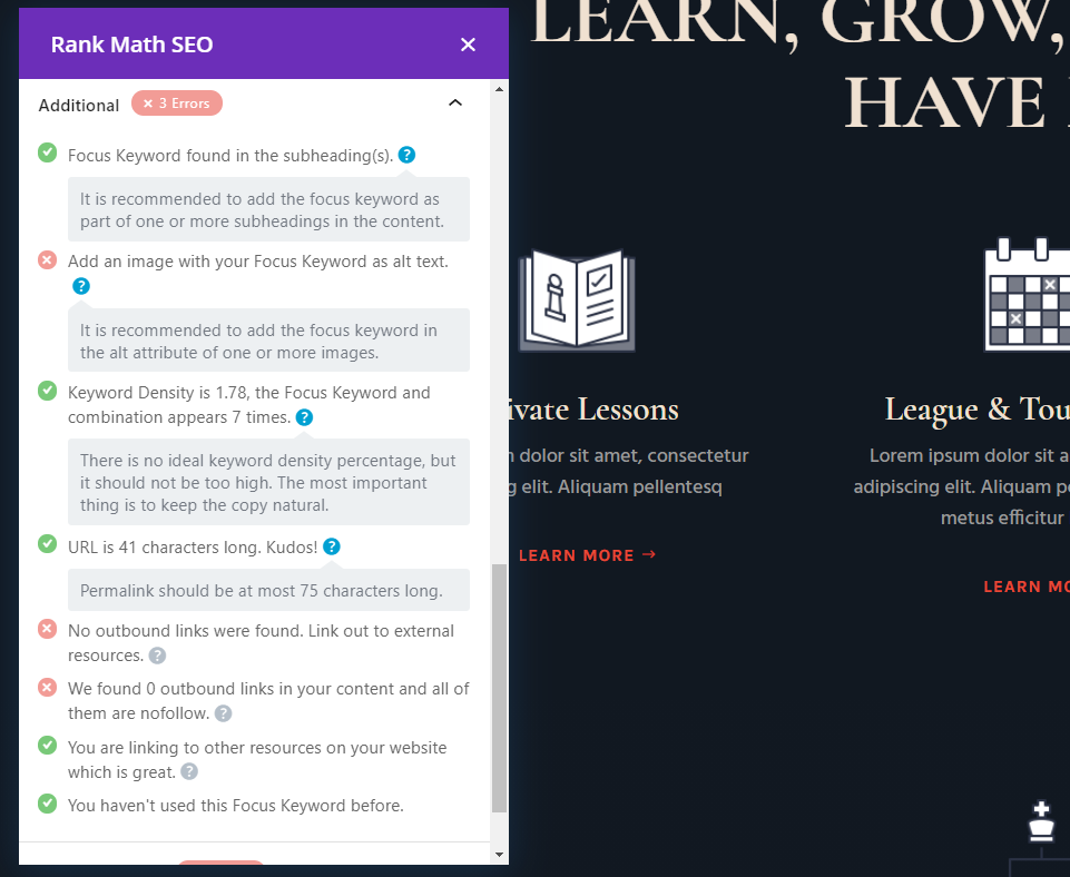 Configurações adicionais
