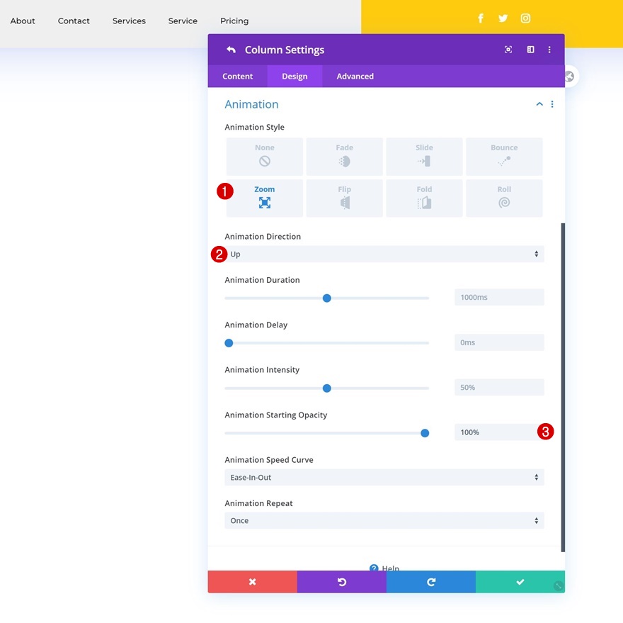 cabeçalho global animado