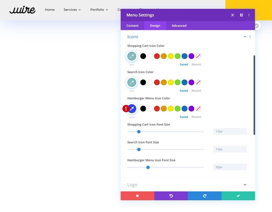 cabeçalho global animado