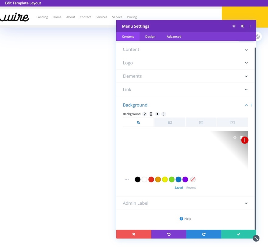 cabeçalho global animado