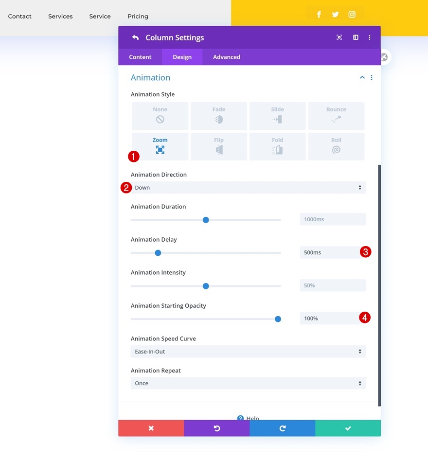 cabeçalho global animado